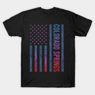 Blue Red Flag - Colorado Springs T-Shirt